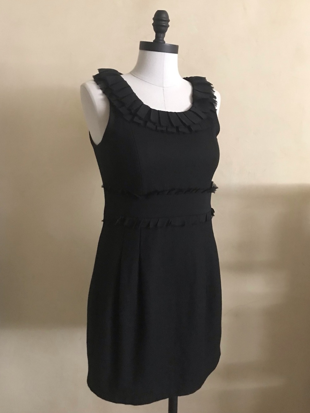 Forever 21 Twist Wool Blend Black Little Dress